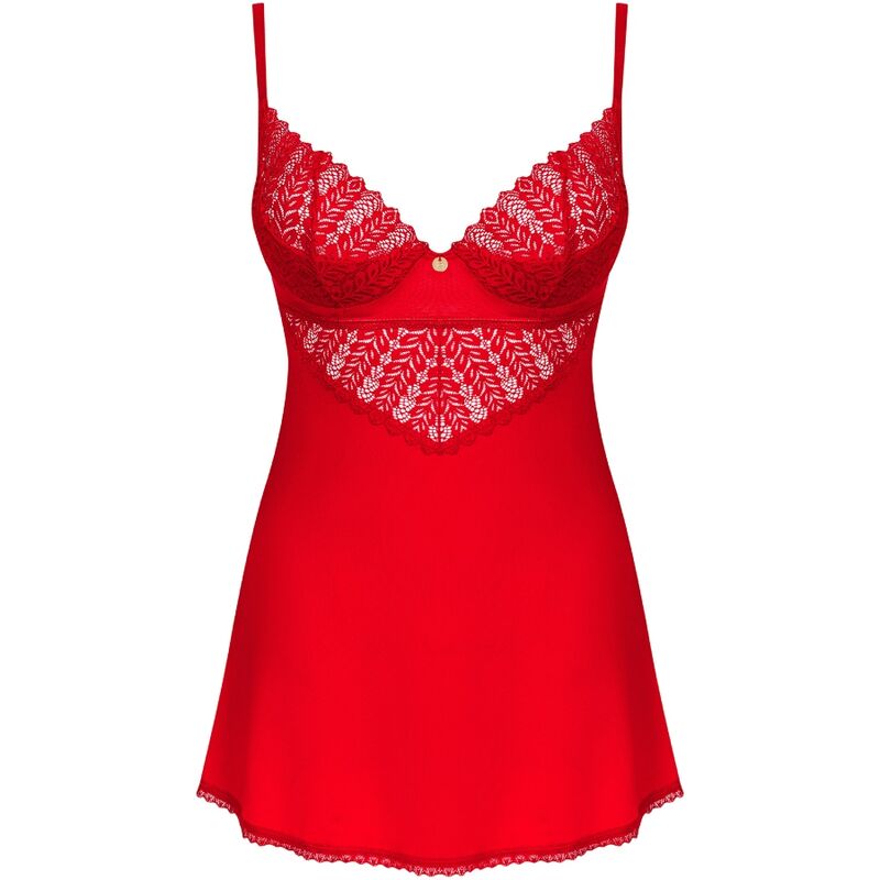 OBSESSIVE INGRIDIA CHEMISE TANGA ROJO XS S