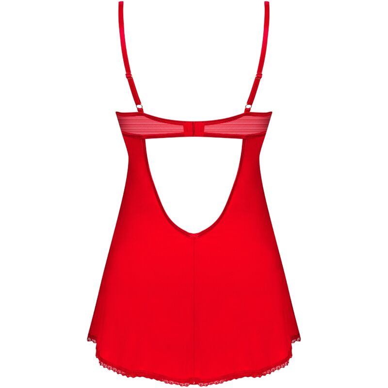 OBSESSIVE INGRIDIA CHEMISE TANGA ROJO XS S