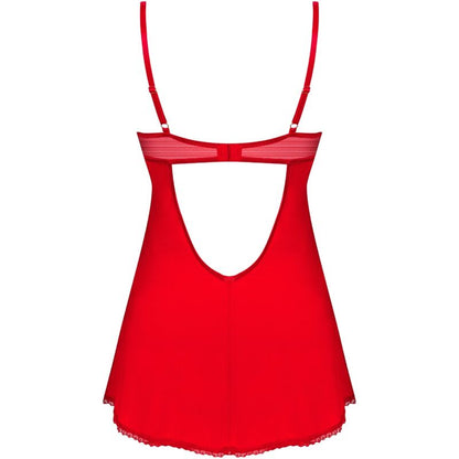 OBSESSIVE INGRIDIA CHEMISE TANGA ROJO XS S