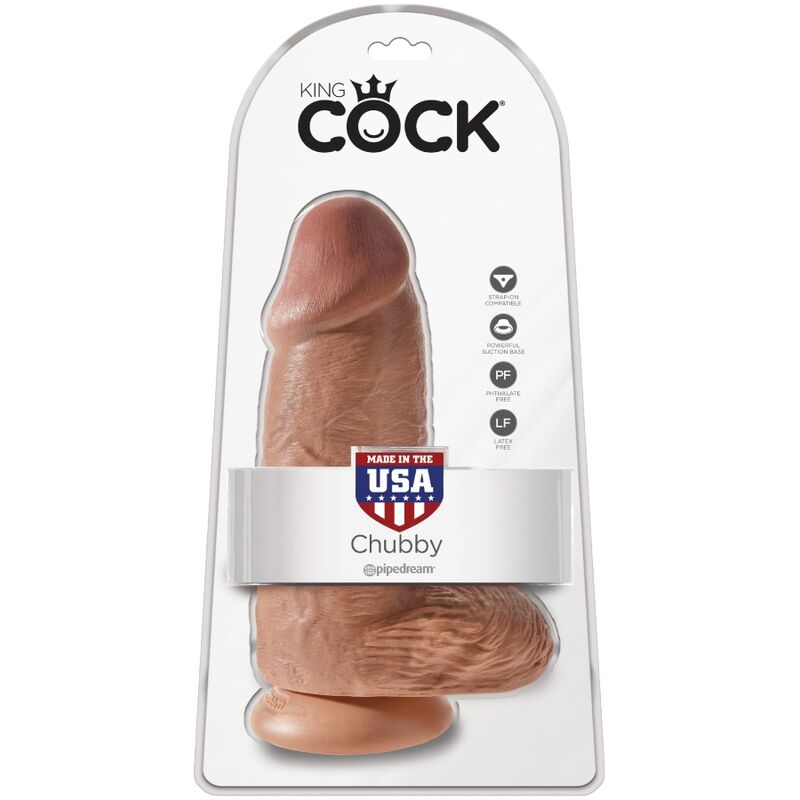 KING COCK PeNIS CHUBBY REALISTA 23 CM CARAMELO