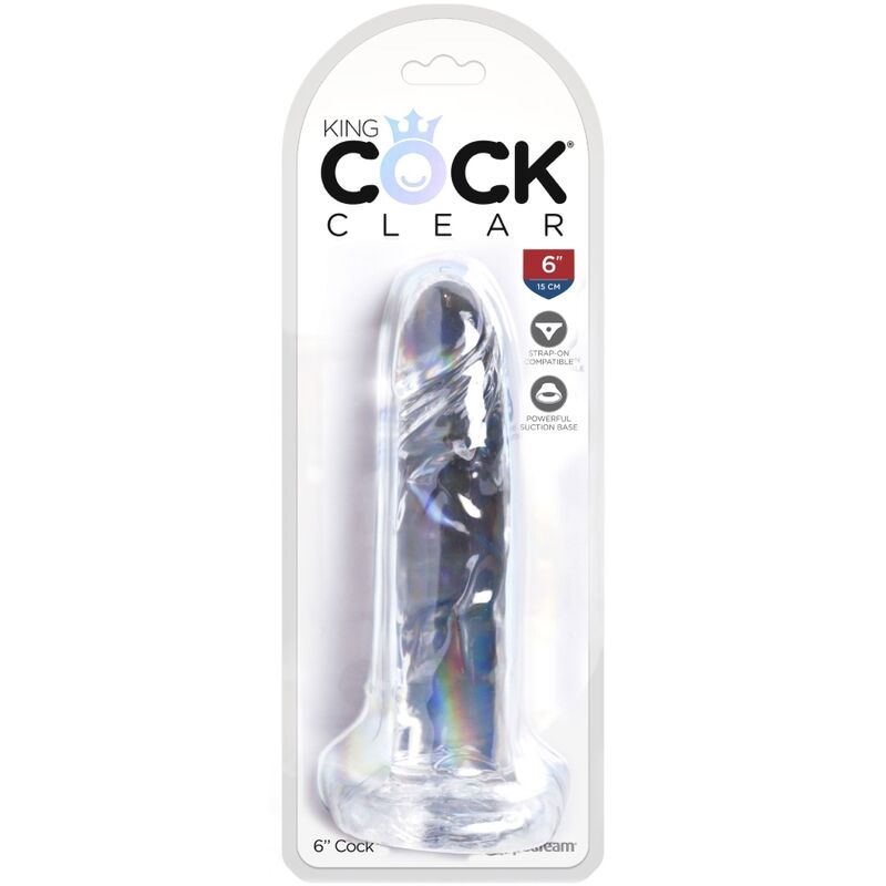 KING COCK CLEAR PeNIS REALISTA 155 CM TRANSPARENTE