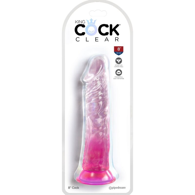 KING COCK CLEAR PeNIS REALISTA 197 CM ROSA