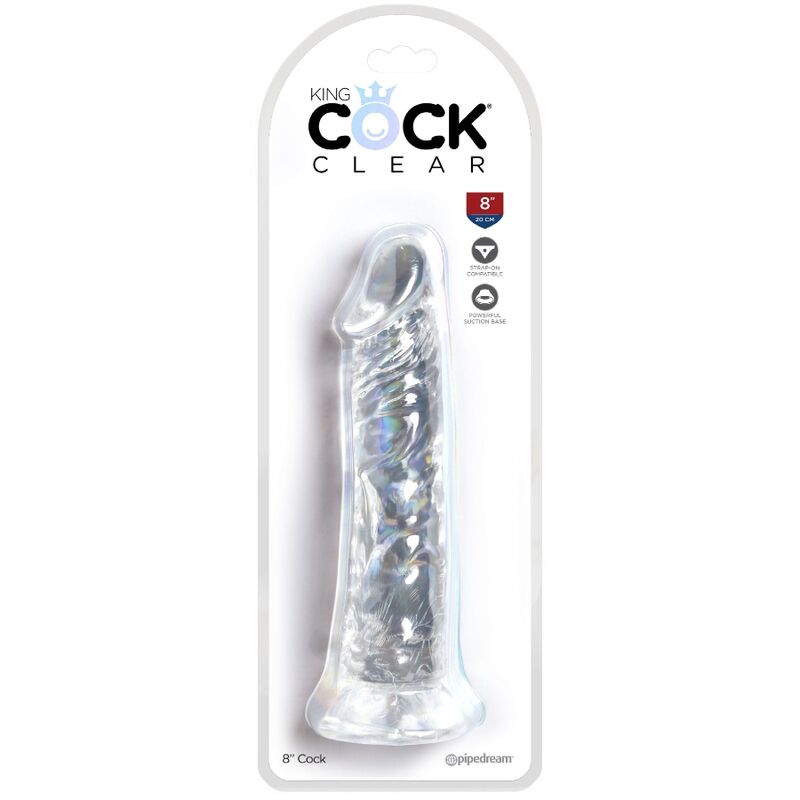 KING COCK CLEAR PeNIS REALISTA 197 CM TRANSPARENTE