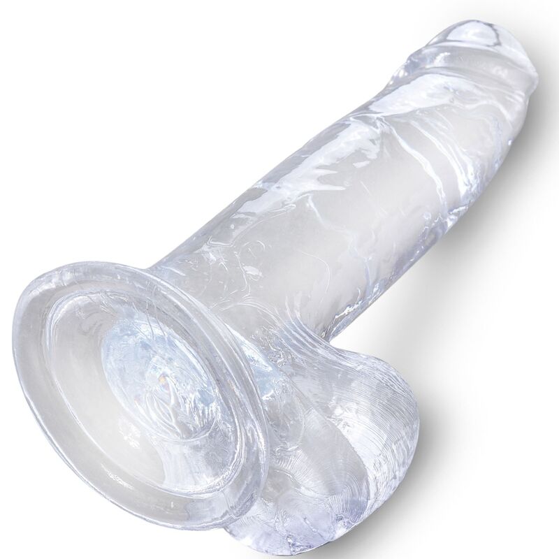 KING COCK CLEAR PeNIS REALISTA COM BOLAS 152 CM TRANSPARENTE