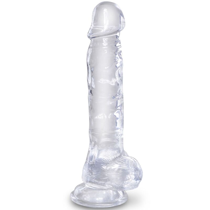 KING COCK CLEAR PeNIS REALISTACOM BOLAS 165 CM TRANSPARENTE