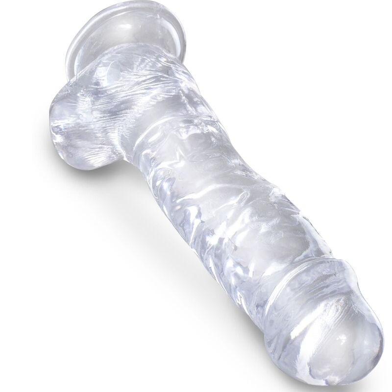 KING COCK CLEAR PeNIS REALISTACOM BOLAS 165 CM TRANSPARENTE