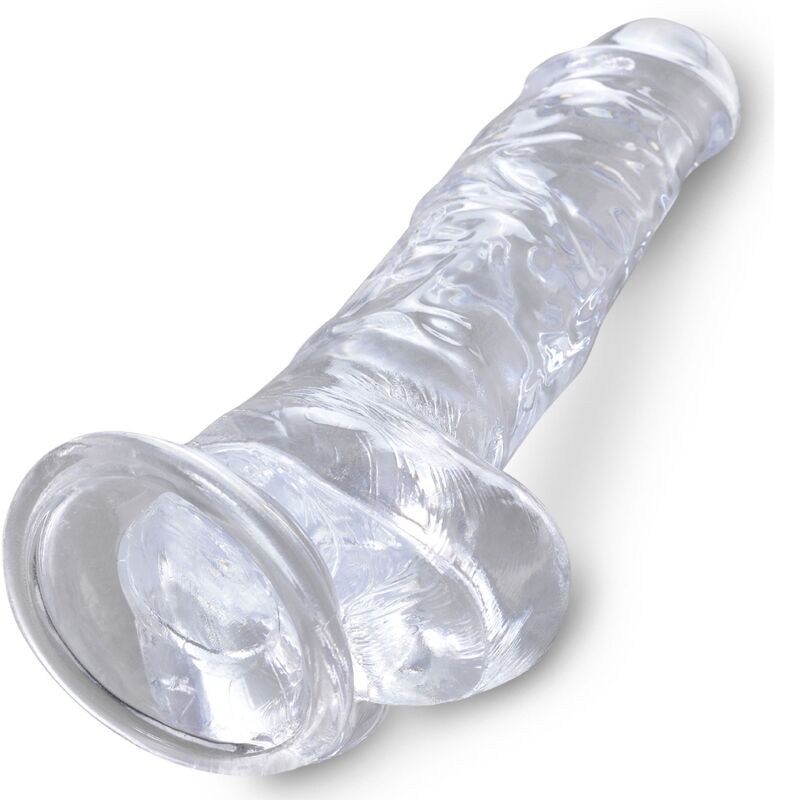 KING COCK CLEAR PeNIS REALISTACOM BOLAS 165 CM TRANSPARENTE