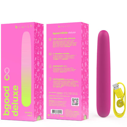 B SWISH BGOOD INFINITE DELUXE VIBRADOR RECARGABLE SILICONA ROSA