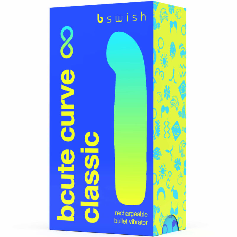 B SWISH BCUTE CURVE INFINITE CLASSIC VIBRADOR RECARGABLE SILICONA AZUL