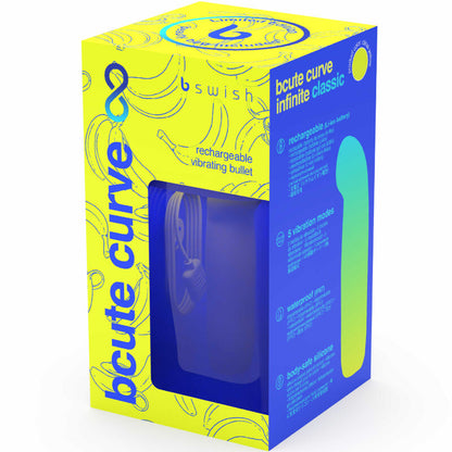 B SWISH BCUTE CURVE INFINITE CLASSIC EDICION LIMITADA VIBRADOR RECARGABLE SILICONA AMARILLO