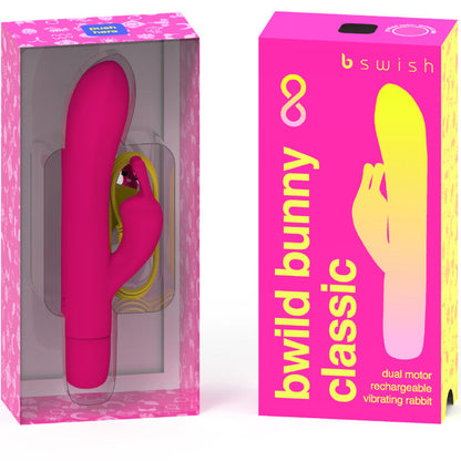 B SWISH BWILD BUNNY INFINITE CLASSIC VIBRADOR RECARGABLE SILICONA ROSA