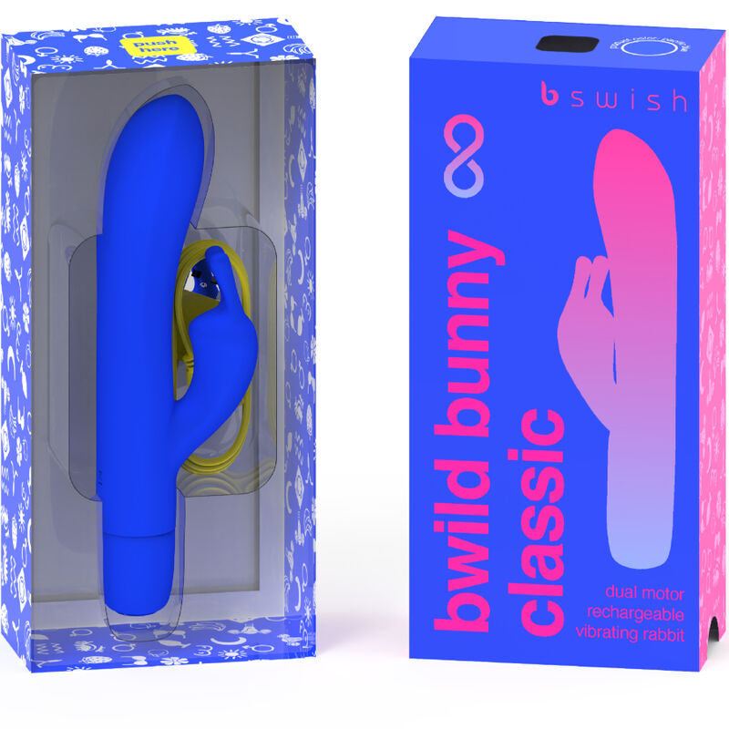 B SWISH BWILD BUNNY INFINITE CLASSIC VIBRADOR RECARGABLE SILICONA AZUL