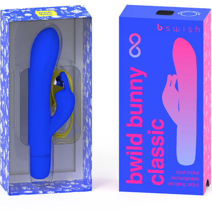 B SWISH BWILD BUNNY INFINITE CLASSIC VIBRADOR RECARGABLE SILICONA AZUL