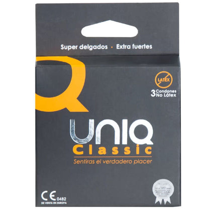 UNIQ CLASSIC SEM LaTEX PRESERVATIVOS 3 UNIDADES