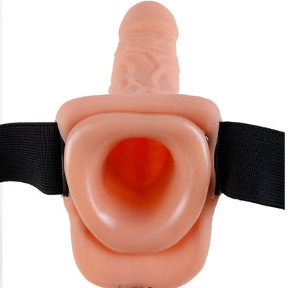 SeRIE FETISH FANTASY ARNeS AJUSTaVEL COM CONTROLE REMOTO PeNIS REALISTA COM TESTiCULOS 23 CM