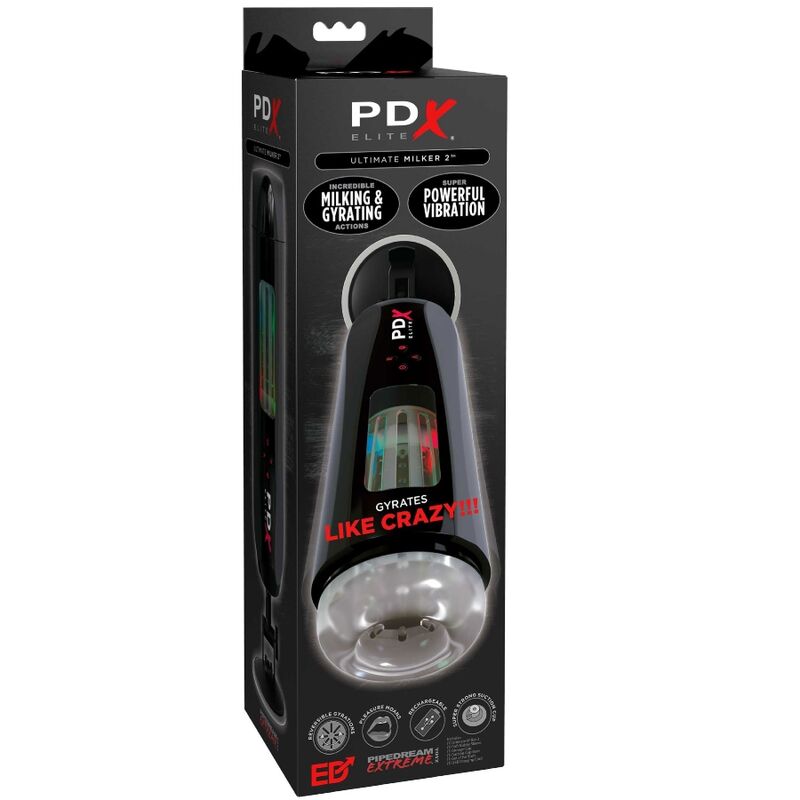 PDX ELITE STROKER ULTIMATE MILKER 2 MASTURBADOR E VIBRADOR ROTATIVO