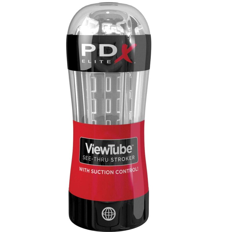 PDX ELITE STROKER VIEWTUBE CONTROL MASTURBADOR DE SUCyaO TRANSPARENTE