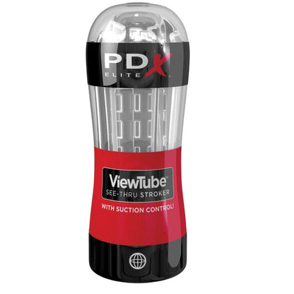 PDX ELITE STROKER VIEWTUBE CONTROL MASTURBADOR DE SUCyaO TRANSPARENTE