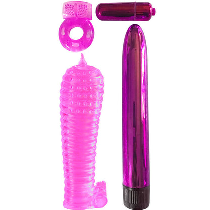 CLASSIX KIT PARA CASAIS COM ANEL BAINHA E BALAS ROSA