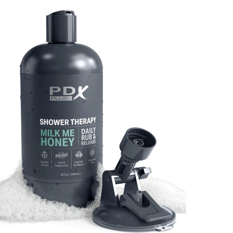 PDX PLUS MASTURBADOR DE STROKER DE DESIGN DISCRETO COM GARRAFA DE SHAMPOO DE MEL MILK ME