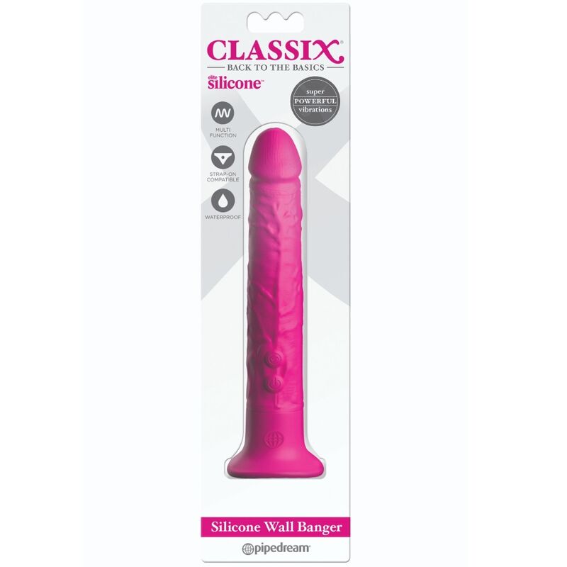 CLASSIX DILDO DE SILICONE WALL BANGER 15 CM ROSA