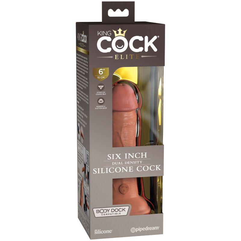 KING COCK ELITE DILDO DE SILICONE REALISTA 152 CM CANDY