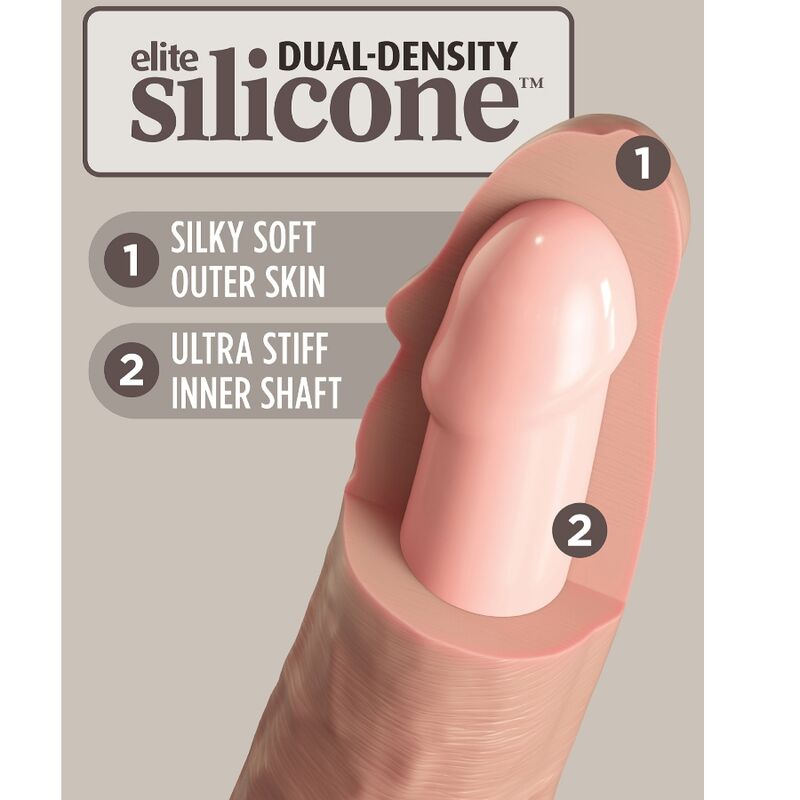 KING COCK ELITE DILDO DE SILICONE REALISTA 152 CM