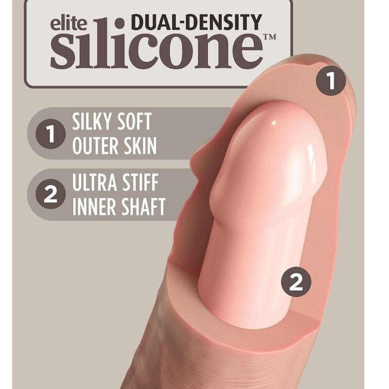 KING COCK ELITE DILDO SILICONE REALISTA 178 CM