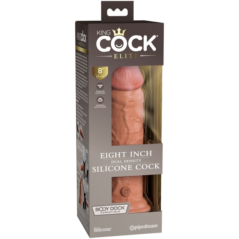 KING COCK ELITE DILDO DE SILICONE REALISTA 203 CM CANDY