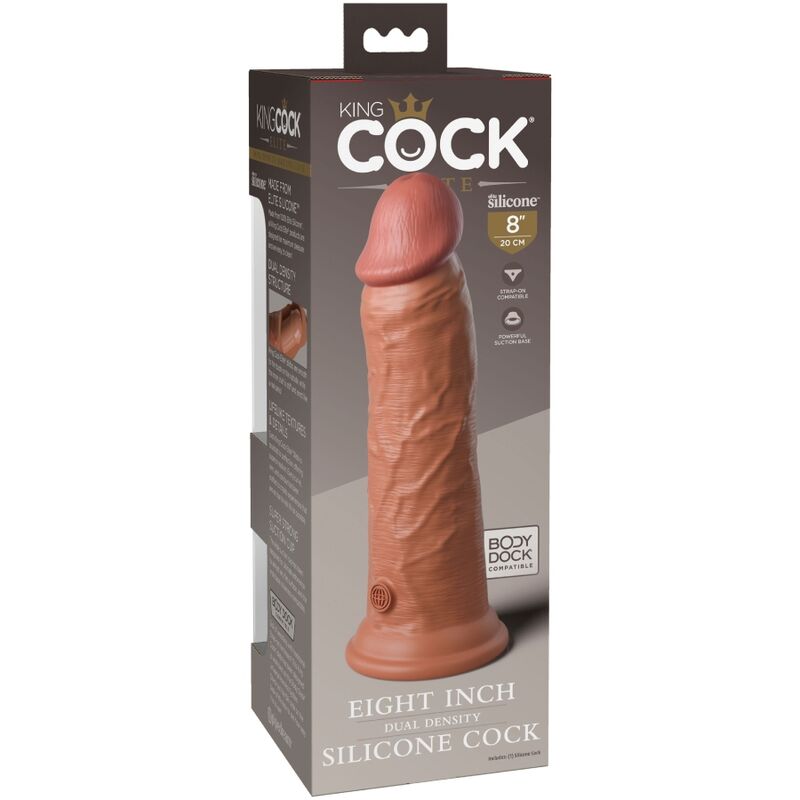 KING COCK ELITE DILDO DE SILICONE REALISTA 203 CM CANDY