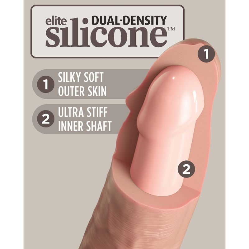 KING COCK ELITE DILDO SILICONE REALISTA 28 CM