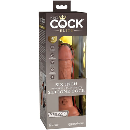 KING COCK ELITE VIBRAyaO REALiSTICA E DILDO DE SILICONE 152 CM DOCES