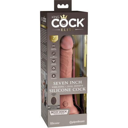 KING COCK ELITE VIBRADOR REALiSTICO E CONTROLE REMOTO DILDO DE SILICONE 178 CM