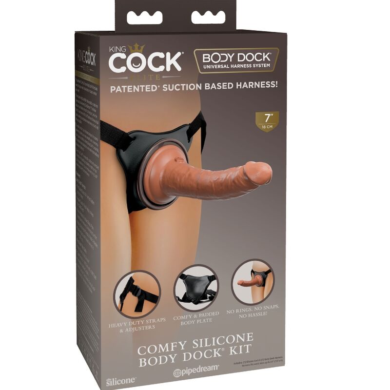 KING COCK ELITE ARNeS CONFORTaVEL AJUSTaVEL COM DILDO 178 CM