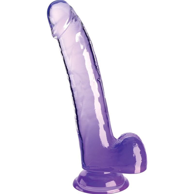 KING COCK CLEAR DILDO COM TESTiCULOS 203 CM ROXO