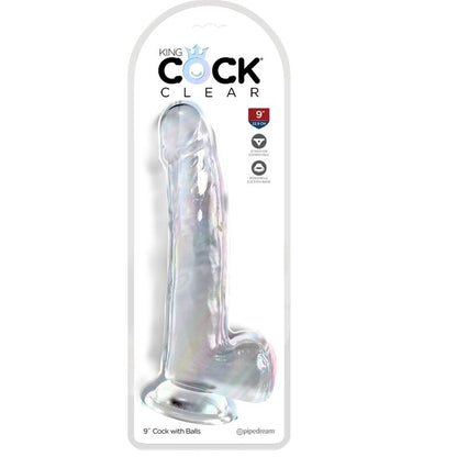 KING COCK CLEAR DILDO COM TESTiCULOS 203 CM TRANSPARENTE