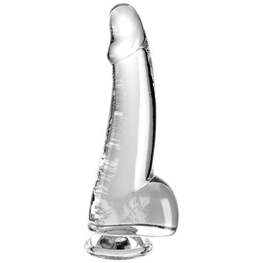 KING COCK CLEAR DILDO COM TESTiCULOS 152 CM TRANSPARENTE