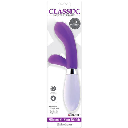 CLASSIX VIBRADOR RABBIT VIBRATOR G SPOT SILICONE ROXO