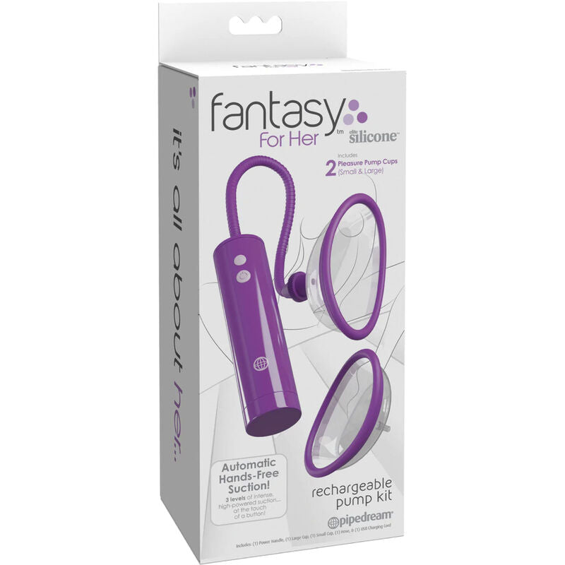 FANTASY FOR HER KIT DE BOMBA DE ASPIRAyaO DE CLIToRIS RECARREGaVEL TAMANHO S L