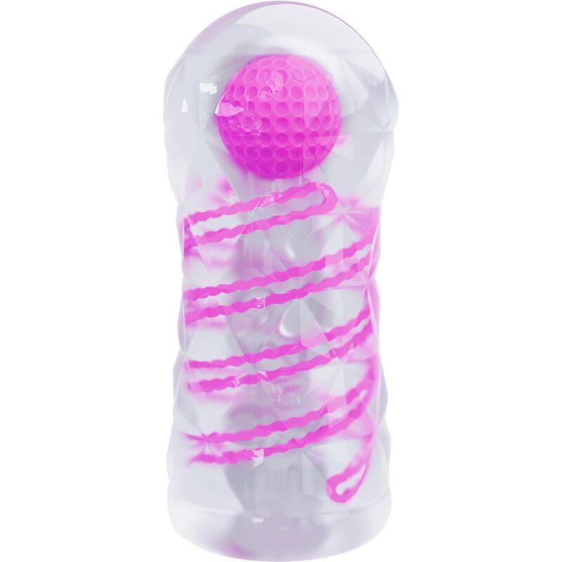 PRETTY LOVE MASTURBADOR MASCULINO FANTASY ESPIRAL INTERNA Y BOLAS TRANSPARENTE