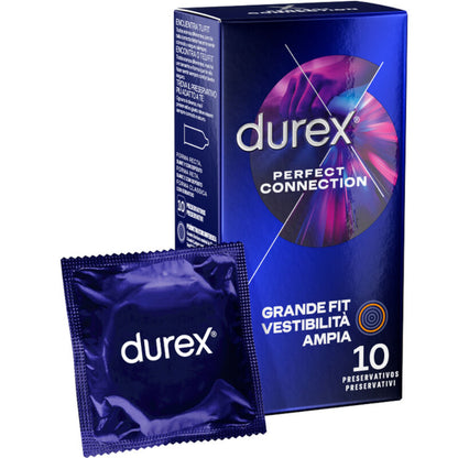 DUREX PERFECT CONNECTION SILICONE EXTRA LUBRIFICAyaO 10 UNIDADES