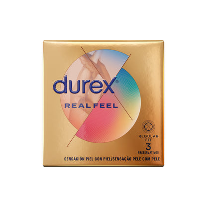 Preservativos DUREX REAL FEEL 3 UDS