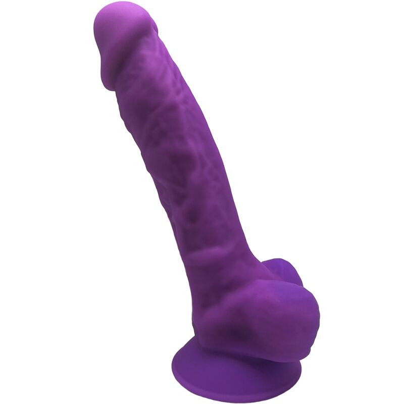 SILEXD MODELO 1 PeNIS REALiSTICO PREMIUM SILEXPAN SILICONE VIOLETA 175 CM