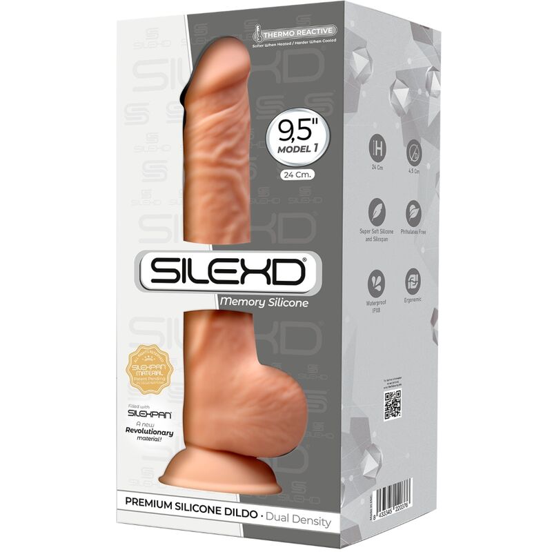 SILEXD MODELO 1 PeNIS REALiSTICO PREMIUM SILEXPAN SILICONE 24 CM