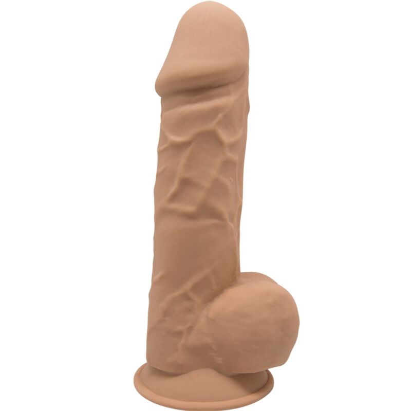 SILEXD MODELO 1 PeNIS REALiSTICO PREMIUM SILEXPAN SILICONE CARAMELO 215 CM