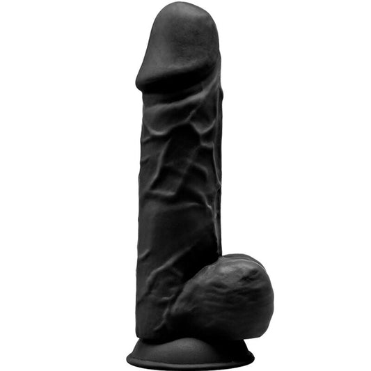 SILEXD MODELO 1 PeNIS REALiSTICO PREMIUM SILEXPAN SILICONE PRETO 215 CM