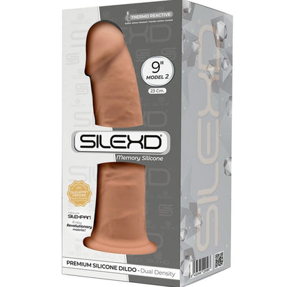 SILEXD MODELO 2 PeNIS REALiSTICO PREMIUM SILEXPAN SILICONE CARAMELO 23 CM