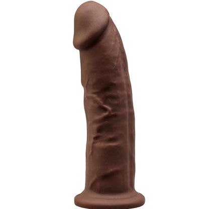 SILEXD MODELO 2 PeNIS REALiSTICO PREMIUM SILEXPAN SILICONE MARROM 23 CM