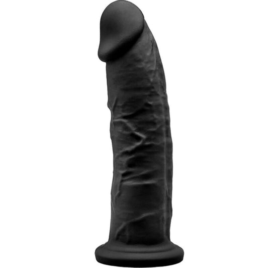 SILEXD MODELO 2 PeNIS REALiSTICO PREMIUM SILEXPAN SILICONE PRETO 19 CM