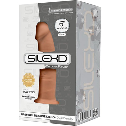 SILEXD MODELO 2 PeNIS REALiSTICO PREMIUM SILEXPAN SILICONE CARAMELO 15 CM